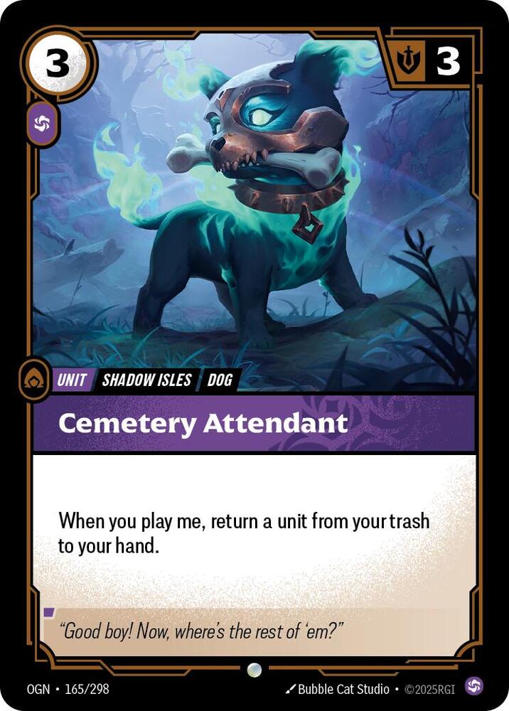 Cemetery Attendant Foil