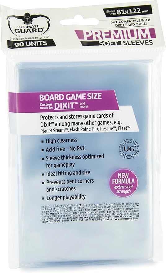 PREMIUM SLEEVES FOR BOARD GAME CARDS DIXIT (90)