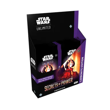 STAR WARS UNLIMITED - Secret of Power CARBONITE Booster Display
