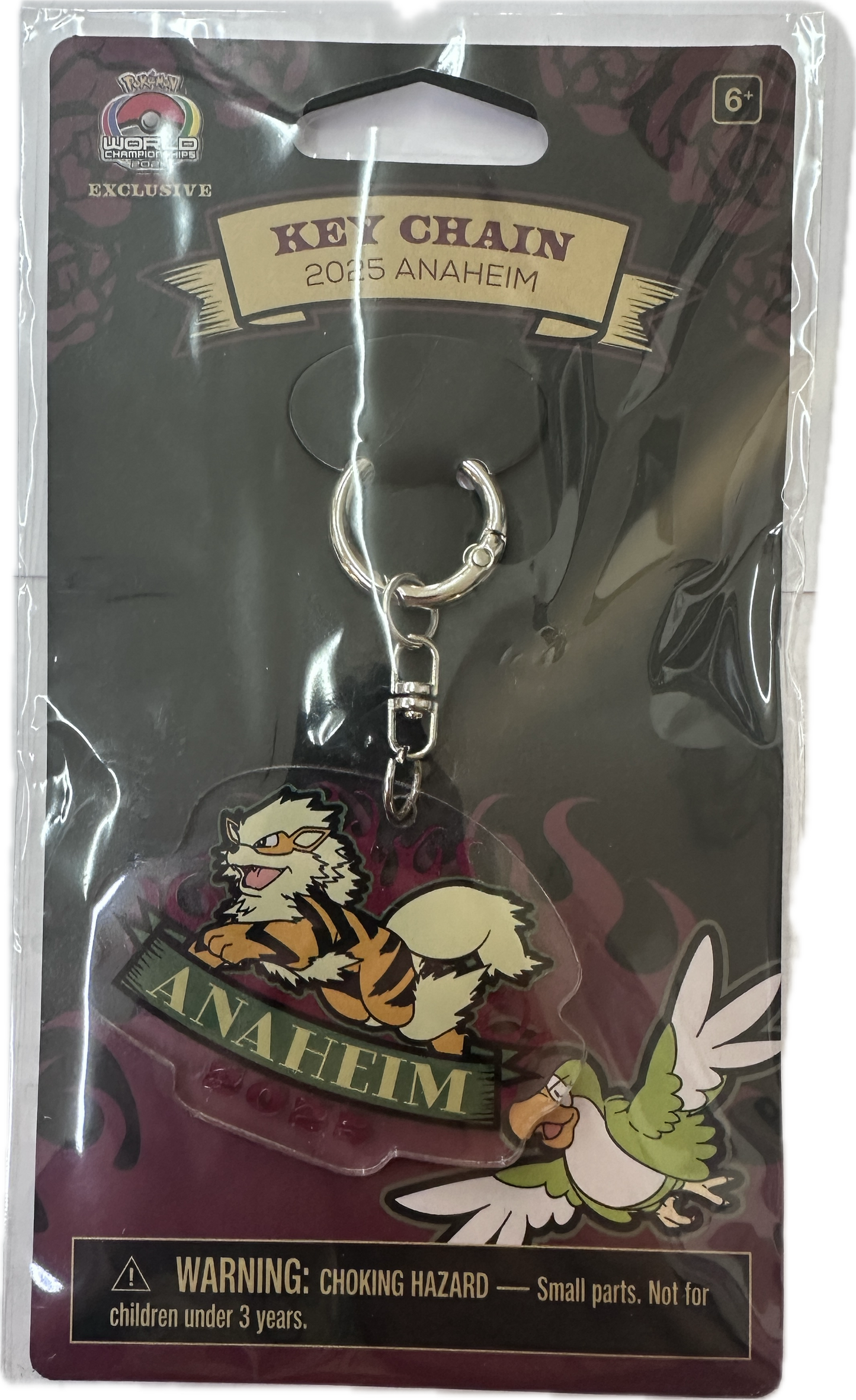 Pokemon TCG: WC25 - Arcanine Acrylic Keychain
