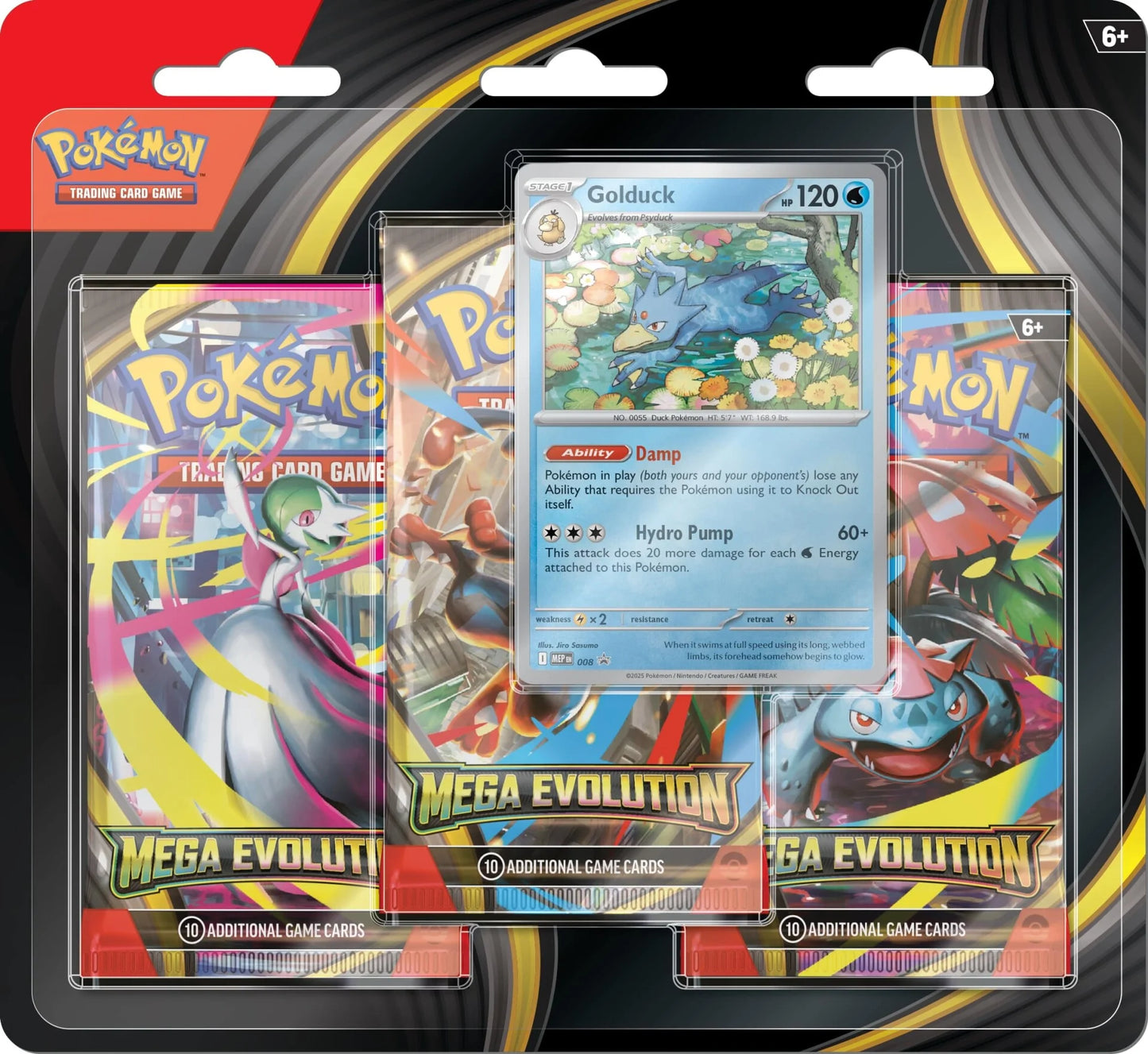 Pokemon TCG: Mega Evolution - 3-Pack Blister