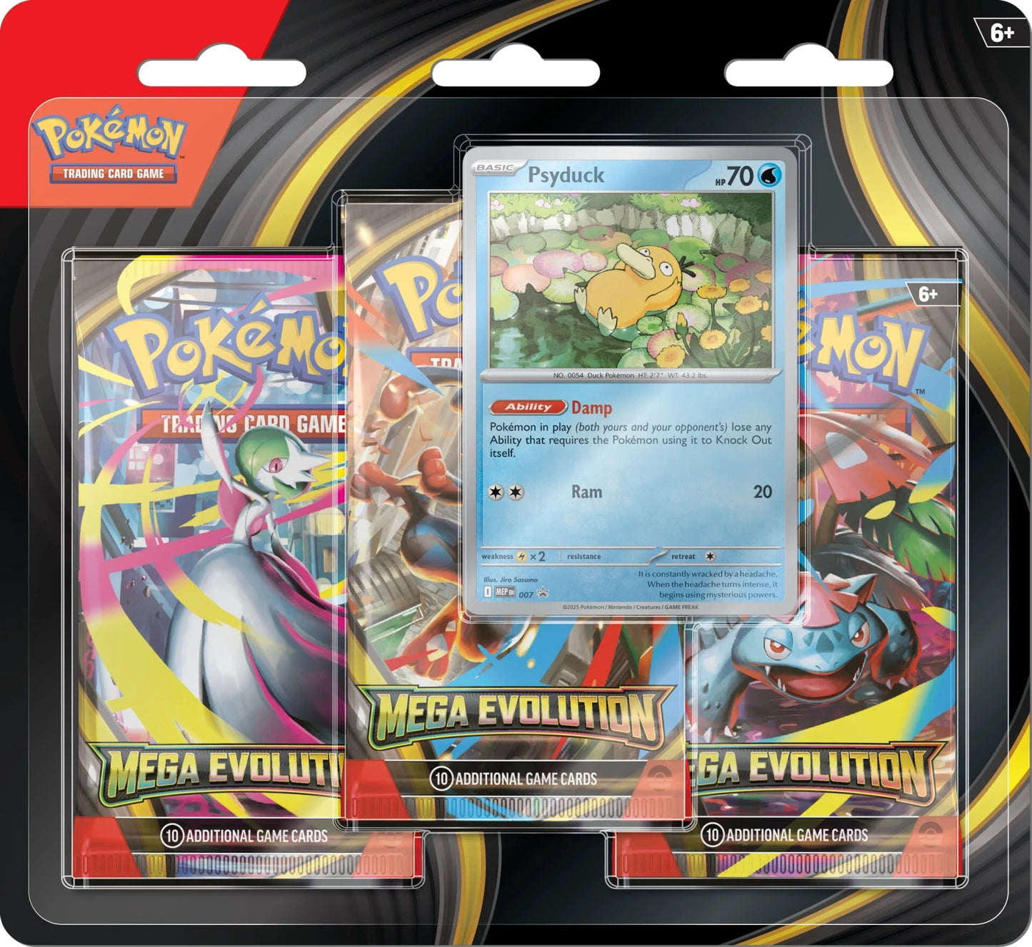 Pokemon TCG: Mega Evolution - 3-Pack Blister