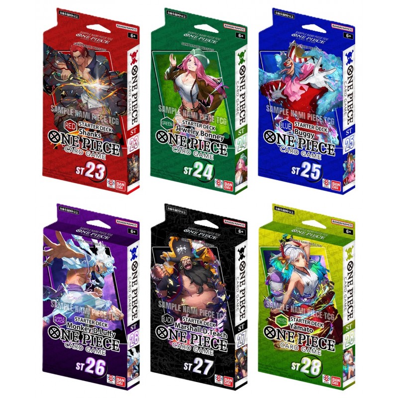 One Piece TCG: Starter Deck ST-24, 25, 26, 27 ,28