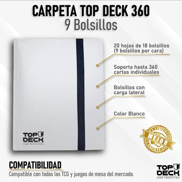 TopDeck: Carpeta Esencial | 360 - 9 Bolsillos
