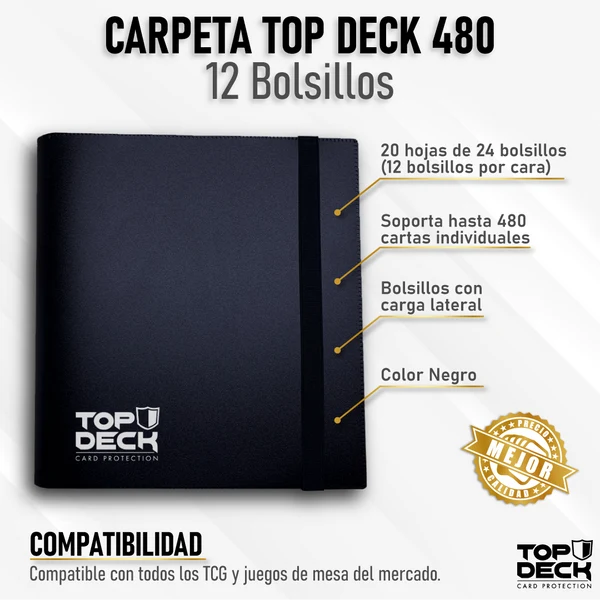 TopDeck: Carpeta Esencial | 480 - 12 Bolsillos