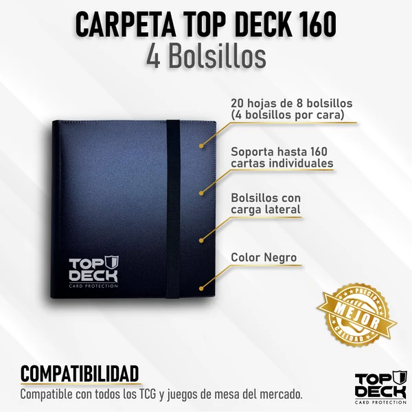TopDeck: Carpeta Esencial | 160 - 4 Bolsillos