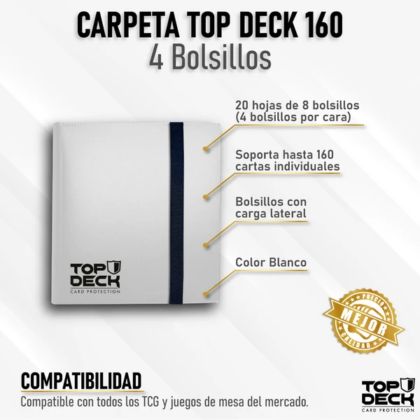 TopDeck: Carpeta Esencial | 160 - 4 Bolsillos