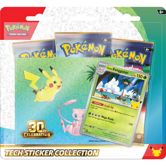 Pokemon TCG: 30th Celebration - Tech Sticker Collection English