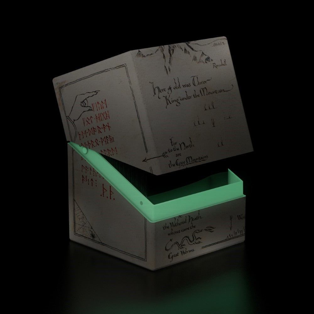 Ultimate Guard: Deck Case- RTE Boulder 100+ The Hobbit- Thror's Map (Glow in the Dark)