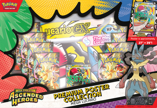 [PREVENTA] Pokemon TCG: Ascended Heroes Premium Poster Collection EN - Lucario