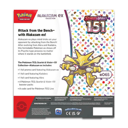 Pokemon TCG: 151 Alakazam ex Collection Box - Ingles