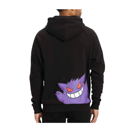 Pokemon TCG: Center - Gengar Black & Purple Pullover Hoodie - Adult