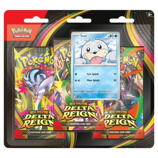 [PREVENTA] Pokemon TCG: Mega Evolution - Delta Reign - 3-Pack Blister English