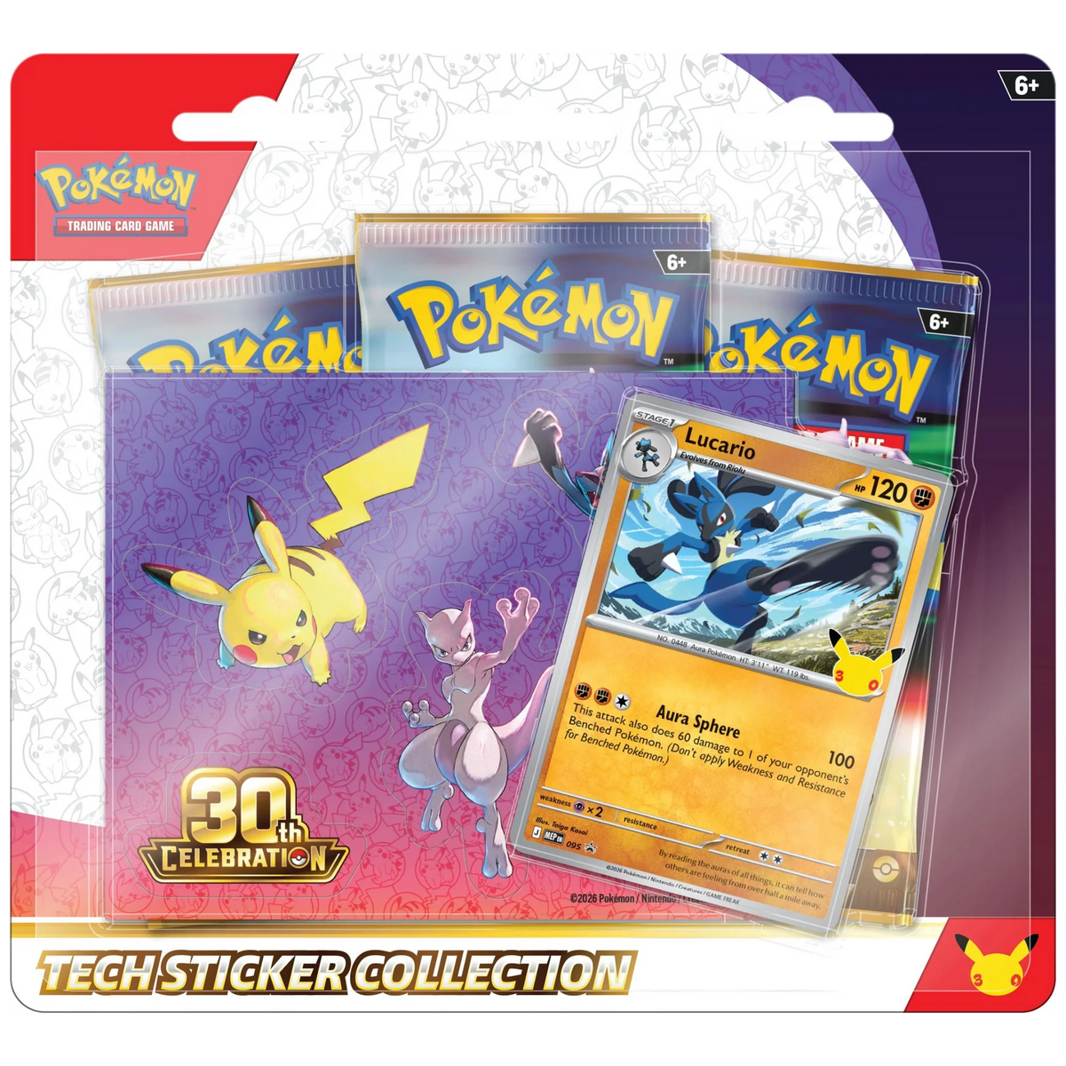 Pokemon TCG: 30th Celebration - Tech Sticker Collection Español