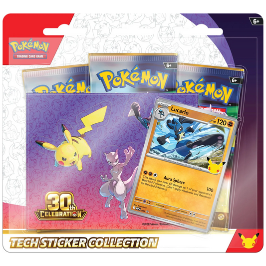 Pokemon TCG: 30th Celebration - Tech Sticker Collection Español