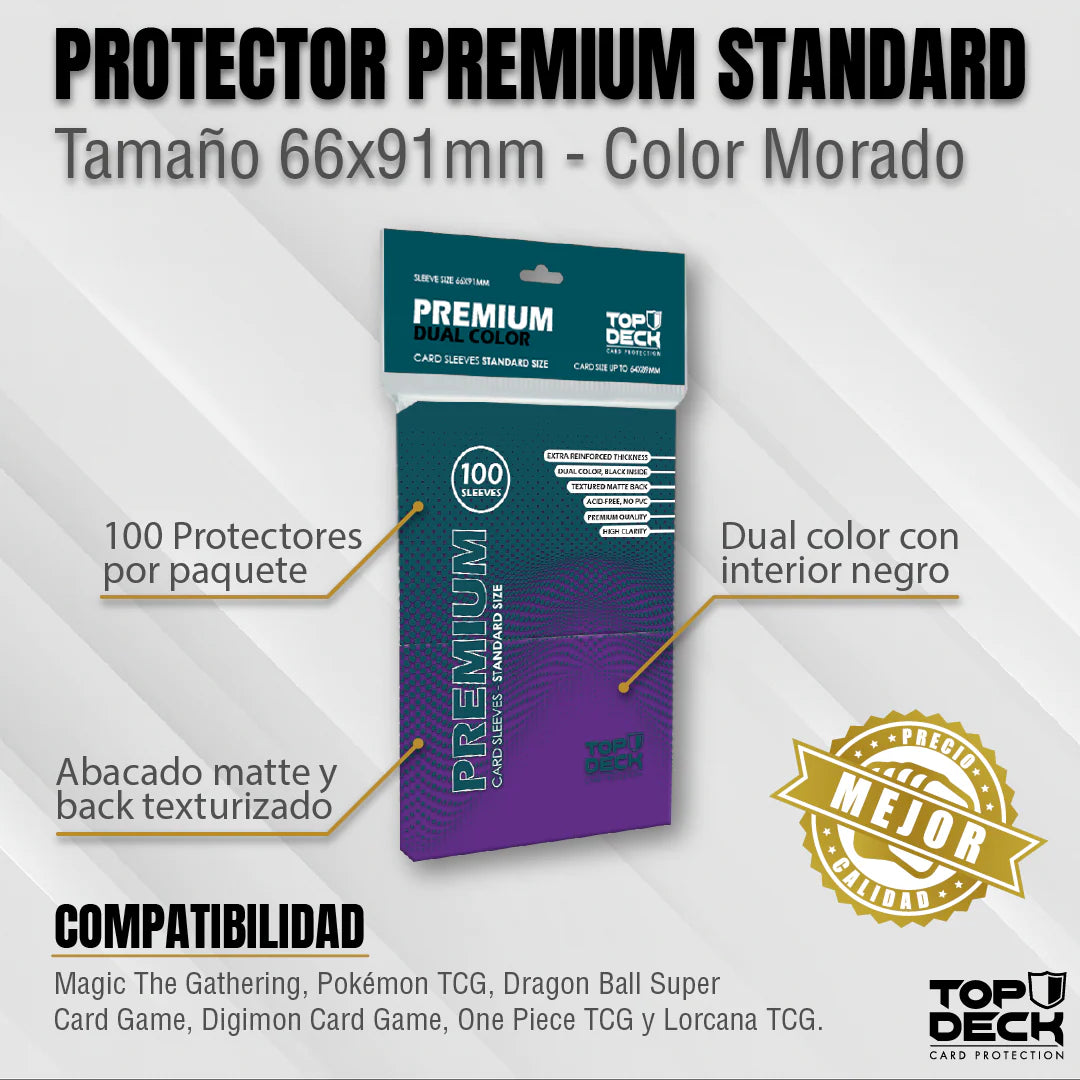 TopDeck: Premium Dual Color Sleeves | Standard size 66x91mm