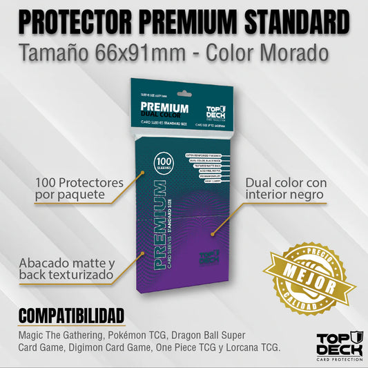 TopDeck: Premium Dual Color Sleeves | Standard size 66x91mm