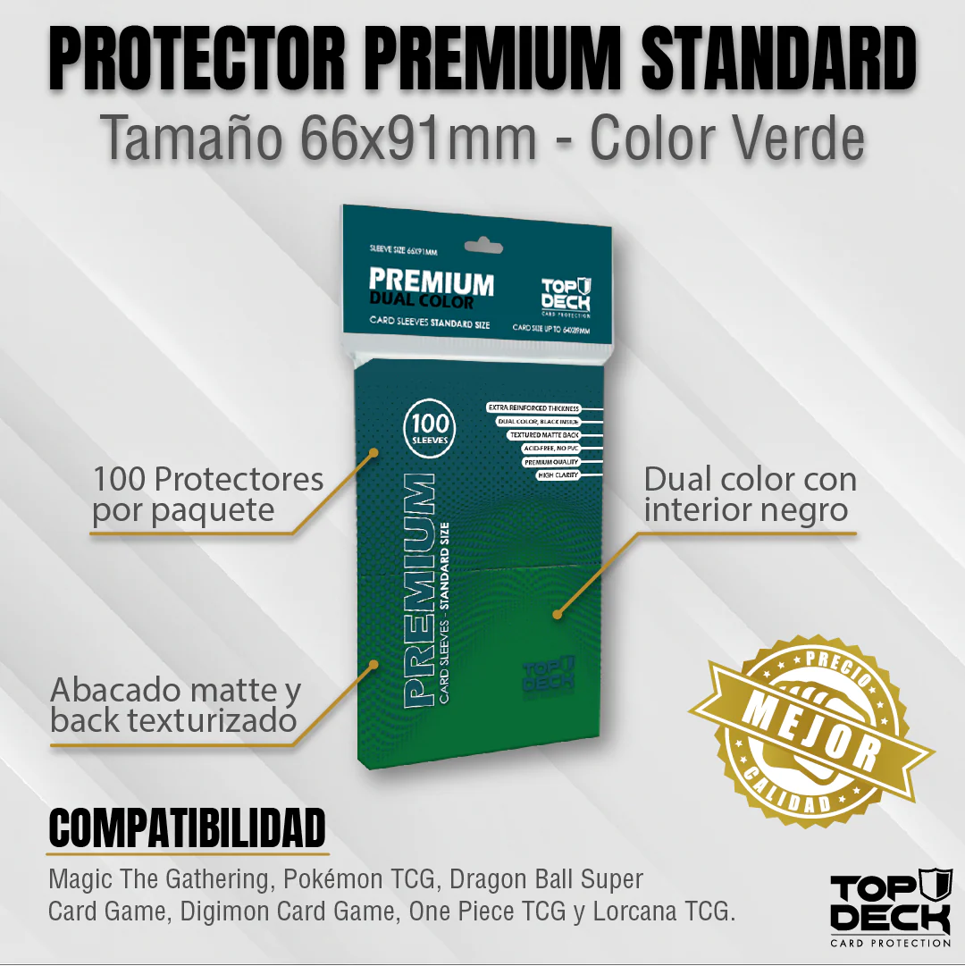 TopDeck: Premium Dual Color Sleeves | Standard size 66x91mm