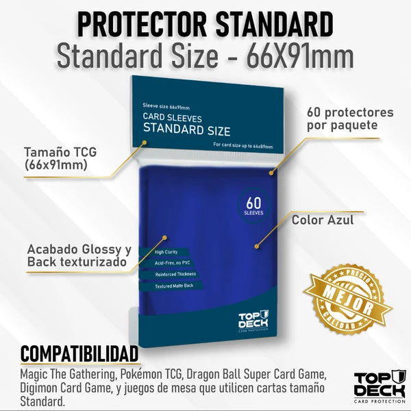 TopDeck: Esenciales Color Sleeves | Standard size 66x91mm