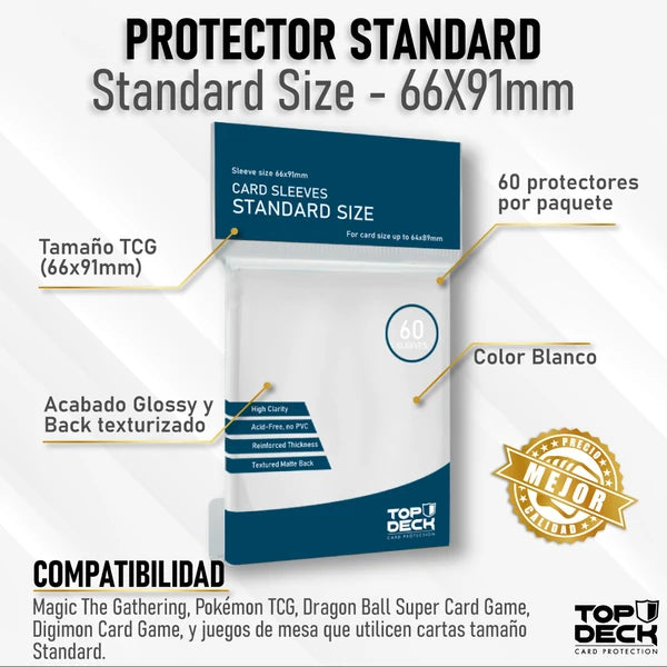 TopDeck: Esenciales Color Sleeves | Standard size 66x91mm