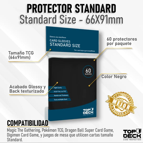 TopDeck: Esenciales Color Sleeves | Standard size 66x91mm