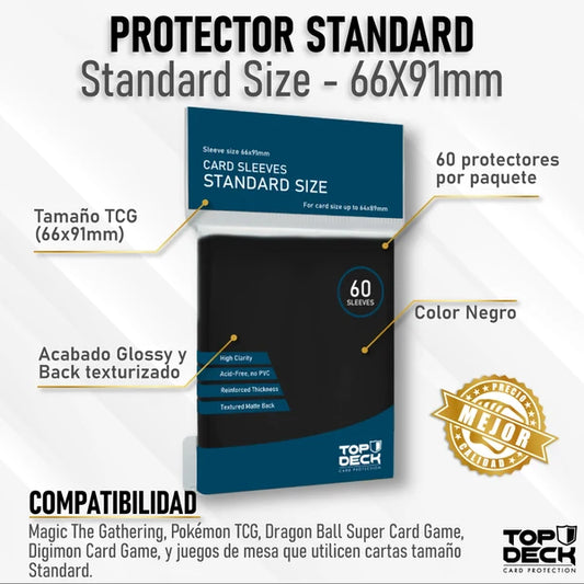 TopDeck: Esenciales Color Sleeves | Standard size 66x91mm
