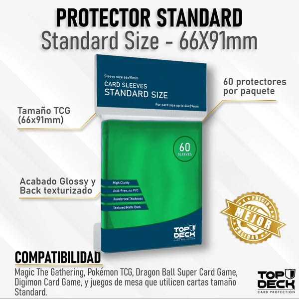 TopDeck: Esenciales Color Sleeves | Standard size 66x91mm