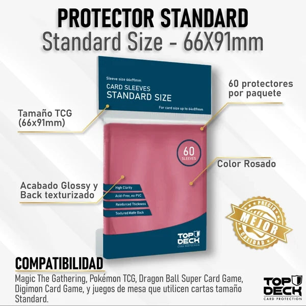 TopDeck: Esenciales Color Sleeves | Standard size 66x91mm