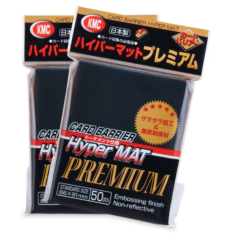 KMC: HYPER MATTE PREMIUM SLEEVES - BLACK