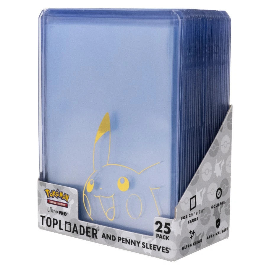 Ultra Pro: 3×4 Topload + Penny Sleeve | Diseño Pikachu