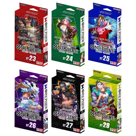 One Piece TCG: Starter Deck ST-24, 25, 26, 27 ,28