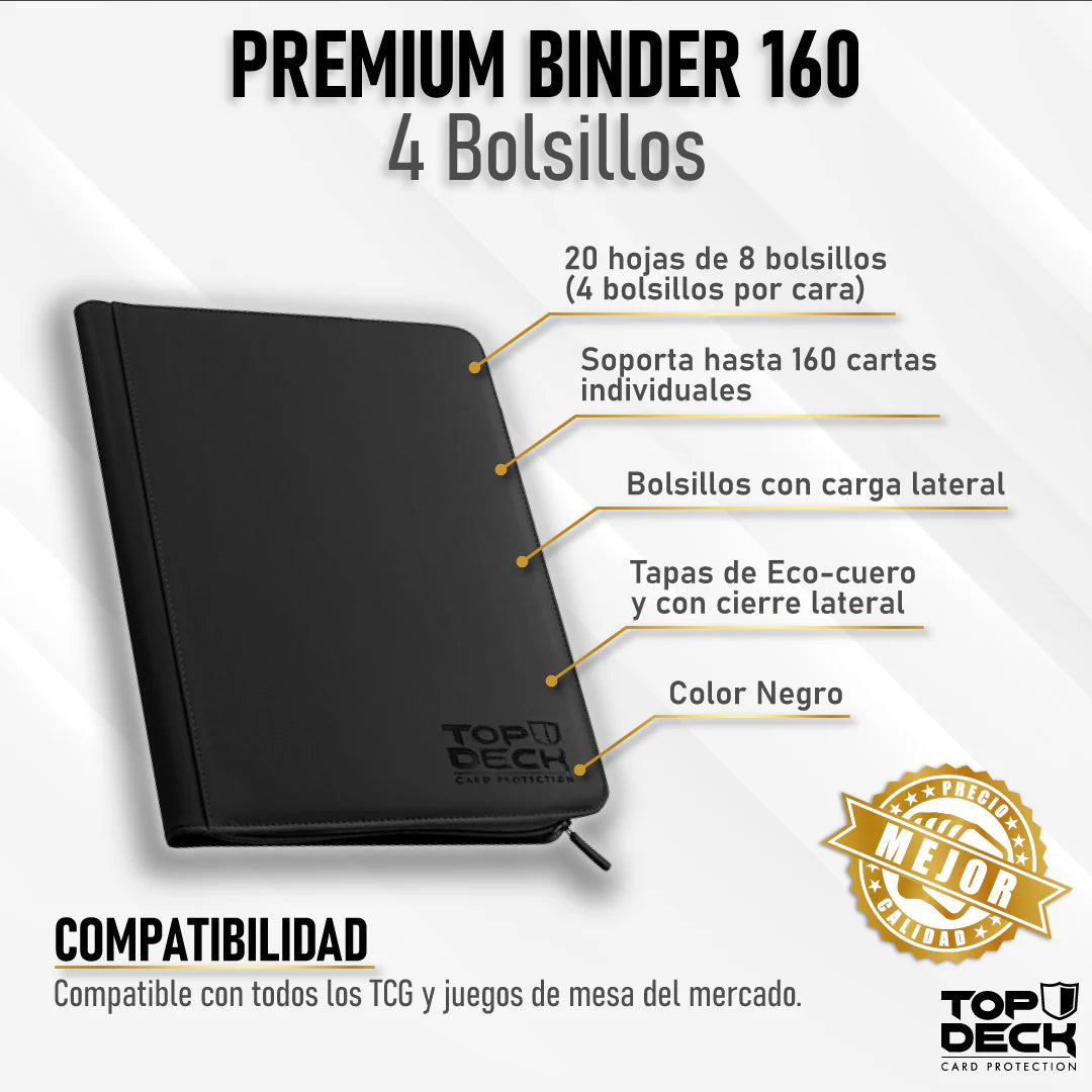 TopDeck: Carpeta Premium | 160 - 4 Bolsillos