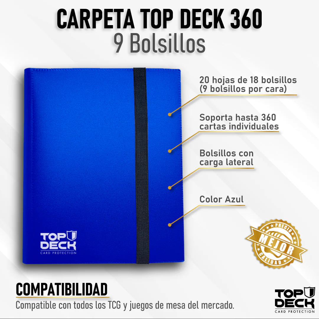 TopDeck: Carpeta Esencial | 360 - 9 Bolsillos