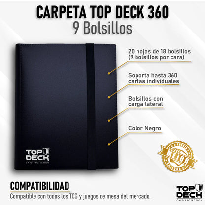 TopDeck: Carpeta Esencial | 360 - 9 Bolsillos